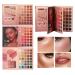 G n rique Makeup Palette - 105 Colours Eyeshadow Palette Easy Application | Foldable Makeup Book Friendly for Beginners Blush Palette for Travel Parties Beauty