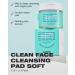 Vegan Dual-Sided Clean Face Cleansing Pads - 60 Soft Natural Pads for Double Cleansing & Makeup Removal - Hypoallergenic Exfoliation - Buy Online on GoSupps.com