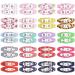 Adorable Fabric Wrapped Snap Hair Clips - 20 Piece Metal Barrettes Set for Girls - Buy Online on GoSupps.com