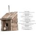 Garden Mile Natural Bird Box Houses Hotel - Traditional Wooden Bird Hut Hanging Wild Bird House Bird Nesting Boxes for Garden Log Cabin Outdoor Tree Balcony and Garden Decorations - Buy Online on GoSupps.com