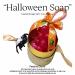 Pink Crystal Grape Handmade Soap Halloween Decoration Set with Pumpkin Ribbon & Spooky Accessory (Spider Carrying Red Eyeball) - Festive Halloween Hand Soap Gift for Bathroom Decor - Buy Online on GoSupps.com
