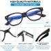 SUERTREE 3 Pack Reading Glasses | Blue Light Filter UV Protection Unisex | 3.0x Magnification Computer Glasses - Black - Buy Online on GoSupps.com