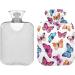 1L Durable Heat Bottle - Warm-Up Bag for Pain Relief | Colorful Rainbow Butterfly Design - Buy Online on GoSupps.com