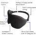 3D Silk Sleep Mask - Light Blocking Eye Mask for Men & Women | Comfortable Foam Adjustable Fit & Eyelash Protector - Premium Quality Sleeptime Solution - Buy Online on GoSupps.com