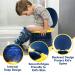 Portable Potty for Kids Toddler Travel Foldable Training Toilet Travel Potty Children's Portable Toilet Potty Emergency Toilet for Car Camping Outdoor Indoor(Deep Blue) - Buy Online on GoSupps.com