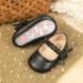 CENCIRILY Baby Girl Mary Jane Shoes | Anti-Slip First Walking Soft Sole Flats | Princess Wedding Dress Shoes for 12-18 Months | Black - Buy Online on GoSupps.com