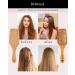 BFWood Bamboo Paddle Hairbrush with Bamboo Bristles - Scalp Massaging Pin Bristle - Buy Online on GoSupps.com