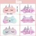 Plush Unicorn Sleep Eye Mask - 3 Pack | Soft Blindfold for Kids, Girls, and Adults - Buy Online on GoSupps.com