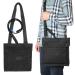 Urine Drainage Bag Holder Bag Cover with Zipper Pipe Sleeve & Adjustable Shoulder Strap (Black)