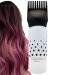 Anulely Root Comb Applicator Bottle Scalp Applicator Comb Hair Oil Applicator Bottle with Scale - Hair Oil Applicator Bottle Hair Dye Brush Bottle for Hair Dyeing Black