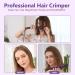 DSHOW Hair Crimper Iron - Volumizing Hair Waver with Titanium Ceramic Plates (Purple) - Buy Online on GoSupps.com