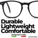 grinderPUNCH High Magnification Readers Glasses | Powerful +4.00 to +6.00 Options | Durable +5.00 Black Eyewear - Shop Internationally - Buy Online on GoSupps.com
