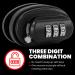 Innovatex Heavy-Duty Gun Trigger Lock Set with 3-Digit Combination - 3 Pack | Secure Handguns, Rifles, Pistols, and Shotguns | Solid Steel Home and Travel Safety Accessories - Buy Online on GoSupps.com