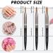 3 Pieces Oval Crimped Kolinsky Acrylic Nail Brush Set - Metal Handle Nail Art Brushes for Acrylic Manicure - Various Sizes Included - Buy Online on GoSupps.com