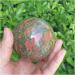 Natural Sphere Natural Green Flower Crystal Quartz Epidote Stone Ball Sphere 1pc for Decoration Gift Decoration feng Shui. 60-70mm - Buy Online on GoSupps.com