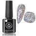 Glitter Gel Nail Polish - Silver Gel Nail Polish - Soak Off UV LED Sparkle Silver Glitter Gel Polish - Long-Lasting - Ideal for Home Use