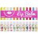 12 Flavor Natural Lip Balm Set Moisturizing Lip Care Variety Pack with Cherry Coconut Aloe Vera Honey & More Organic Hydrating Lip Moisturizer for Dry Cracked Lips Safe for All Ages