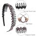 Stylish Strass Hair Bands for Women - Crystal-Teeth Combs Non-Slip Headbands 6-Piece Set for Weddings & Parties - Buy Online on GoSupps.com