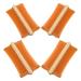 HANABASS Lot de 4 Peignes Antipelliculaires pour Animaux en Bambou Double Face Dents Fines Couleur Amande Peignes Efficaces pour Cuir Chevelu et Pelage pour liminer Pellicules et