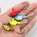 Dr.Fish 10 Pack Swimbait Jig Heads - High Carbon Steel Hooks - Saltwater Fishing Lures for Flounder, Striper, Halibut - 3D Eyes - Bass Gold - 3/8oz-10 Pack - Buy Online on GoSupps.com