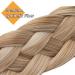 Buy Silk-Co Women's 5-Strand Blond Braided Hair Band | Vintage Elastic Headband for Weddings | Chestnut & Bleaching Blonde Hair Extensions - 3.8cm Wide - Buy Online on GoSupps.com