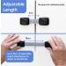 BABYGO Child Safety Straps 8X Premium Baby Proofing Door & Cupboard Locks | 30 Second Install | No DIY | Smart Unlock - Black Child Safety Straps Black - Buy Online on GoSupps.com