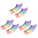 FRCOLOR 3 Pairs Halloween Eyelashes fake eyelashe Shining Fake Eyelashes halloween costume eyelashes exaggerated eyelashes single lash extensions clothing 3d metallic line