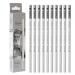 KachiKawa Sketch Highlight Pencil Pen Charcoal White Sketch Pencil Painting Special White Charcoal 12 PCS (White Charcoal Pencil) 12 Count (Pack of 1)