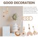 KESYOO 4Pcs Hanging Wooden Baby Toys Set for Play Gym and Teething - Baby Rattle Pendant Toy for Newborns - Light Brown - Buy Online on GoSupps.com