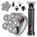 Head Shavers for Bald Men & Professional Barber Clippers Zero Gapped Hair Trimmer for Men Rotary Bald Shavers Cordless Beard Trimmer Grooming Kit