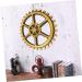 Cabilock 1pc Gear Ornaments Office Decore Wall Gear Wheel Art Wall Decoration Vintage Gear Wall Art Wooden 24X24CM - Buy Online on GoSupps.com