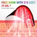 7 Color LED Red Light Therapy Mask - Anti-Aging Portable Facial Skin Care with Remote Control - Buy Online on GoSupps.com