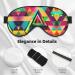 Buy SSIMOO Colorful Triangle Pattern Double-Sided Eye Mask - Soft Light Blocking for Quality Sleep - International Shipping Available - Buy Online on GoSupps.com