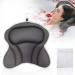 Bath Pillow - Ergonomic Bath Pillows for Tub Neck and Back Support, Bathtub Pillow with Powerful Suction Cups, Quick Dry & Ultra Soft 4D Mesh Tub Pillow for Bath, Bath Cushion Fits All Bathtub, Grey Square