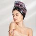 Oil Painting Paris Eiffel Tower Coral Velvet Hair Dry Cap - Anti Frizz Perfect for Curly Long & Thick Hair - Buy Online on GoSupps.com