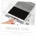 BRIGHTFUFU Transparent Cosmetic Box Clear Plastic Containers Eyeshadow Organizer Desktop Makeup Organizer Set - Buy Online on GoSupps.com
