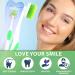 Rotating Brush 360 Rotation Extra Soft Toothbrush for Adults and Kids - Gentle Manual Adjustable with Soft Bristles - Green - Buy Online on GoSupps.com
