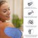 2-Pack Bamboo Peeling Gloves for Body & Face - Deep Cleansing Perfect for Hammam Sauna & Shower - Blue - Buy Online on GoSupps.com