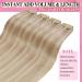 Youngsee 50 cm Clip-in Extensions - Real Remy Hair Ash Blonde & Blonde Highlights 120g (7 PC) #18/613 - Buy Online on GoSupps.com