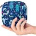 Blue Forest Animal Tree Floral Pattern Period Bag - Portable Sanitary Napkin Storage for Teen Girls - Feminine Products Pouch - Buy Online on GoSupps.com