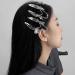 Set of 2/6 Gothic Halloween Barrettes Hair Clips with Chains Punk Hip Hop Style Hair Accessories (M A+B+C) M A+b+c - Buy Online on GoSupps.com
