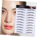 Ipetboom 4pcs Eyebrow Stickers Tool Stickers Eyebrow Makeup Eyebrow Transfer Stickers Bionic 3d Applique 21x15cm Brown - Buy Online on GoSupps.com