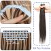 Elailite Real Hair Extensions Tape Invisible Tape-in Extensions 20PCs 35cm 40g #4/27 Mittelbraun & Dark Blonde Premium Quality Hair Extensions for a Natural Look - Buy Online on GoSupps.com