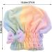 NOLITOY Quick Dry Hair Towel Wrap for Women - Cute Bowknot Design Super Absorbent for Curly & Thick Hair Colorful Elastic Hair Cap - Buy Online on GoSupps.com