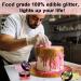 Edible Glitter - 3 Colours 100% Edible Glitter for Cakes Gold Pink Red Edible Glitter for Drinks Cake Decorations Chocolates Muffins Cocktail Cream etc (4g Each) - Buy Online on GoSupps.com