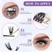 Lash Clusters Individual Lashes 40D-0.07D | 280PCS Eyelash Extension Cluster Lashes | DIY Eyelash Extensions at Home (9-16mm Mix - Buy Online on GoSupps.com