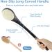 Exfoliating Shower Brush Long Handle for Shower - 17'' Black Body Brush - Buy Online on GoSupps.com