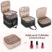 Yarwo Nail Polish Storage Bag for 72 Polishes & Nail Lamp - Stylish Cosmetic Organizer for Nail Accessories - Black Patent - Buy Online on GoSupps.com