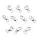 10 Sets fine 925 Sterling Silver Safety Lobster Claws Clasp with Closed Jump Rings Connect Necklace or Bracelet (8mm)