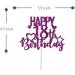 Tenhaisi Purple Happy 18th Birthday Cake Topper Glitter 18 and Fabulous Cake Topper Food Picks - 18th Birthday Party Decoration - Cheers to 18 Years Anniversary Party Supplies - Buy Online on GoSupps.com